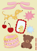 "Cutie Patootie" Stickersark