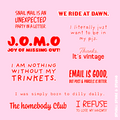 "Snail mail is self-care" Mini Stickersark