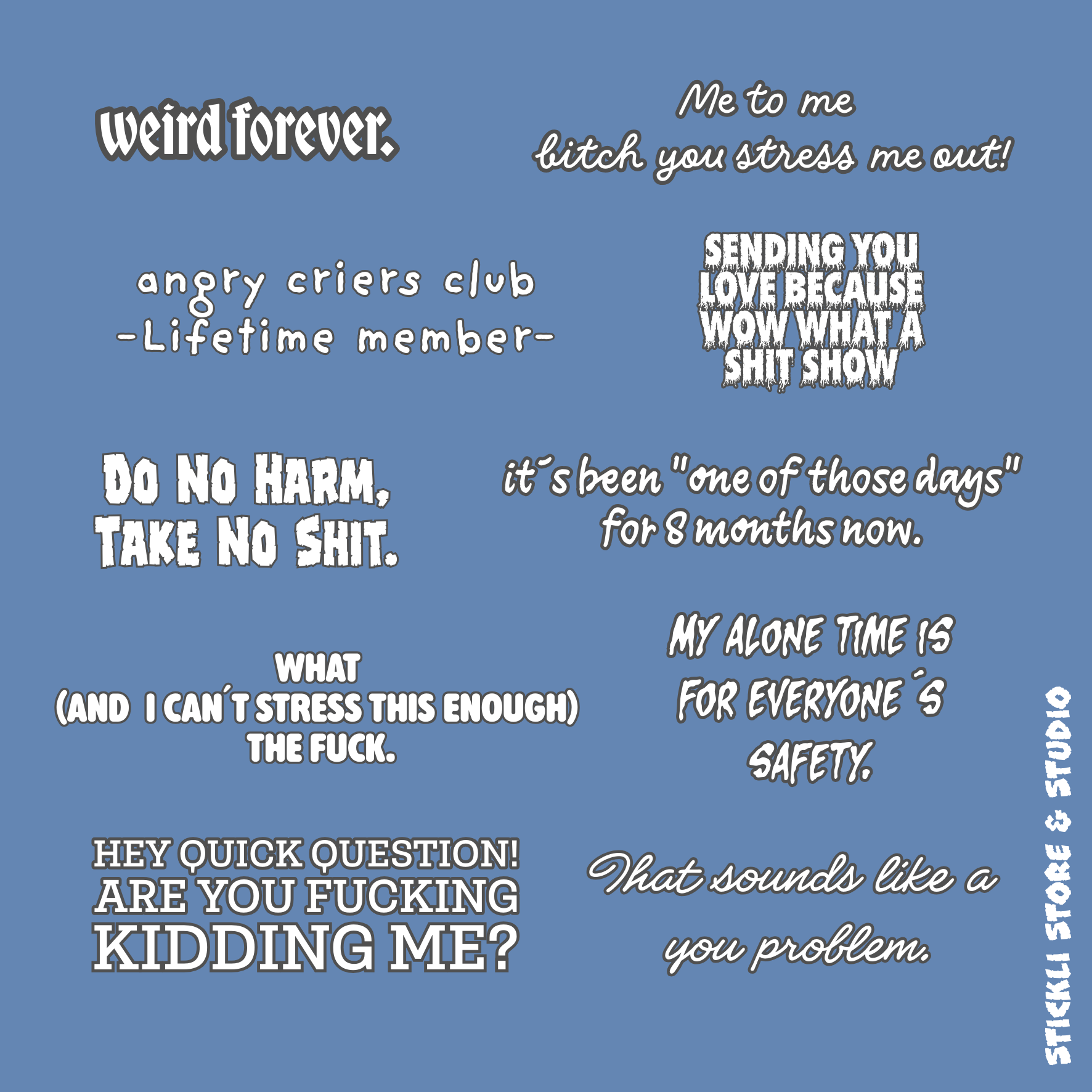 "Like WTF?" Mini Stickersark