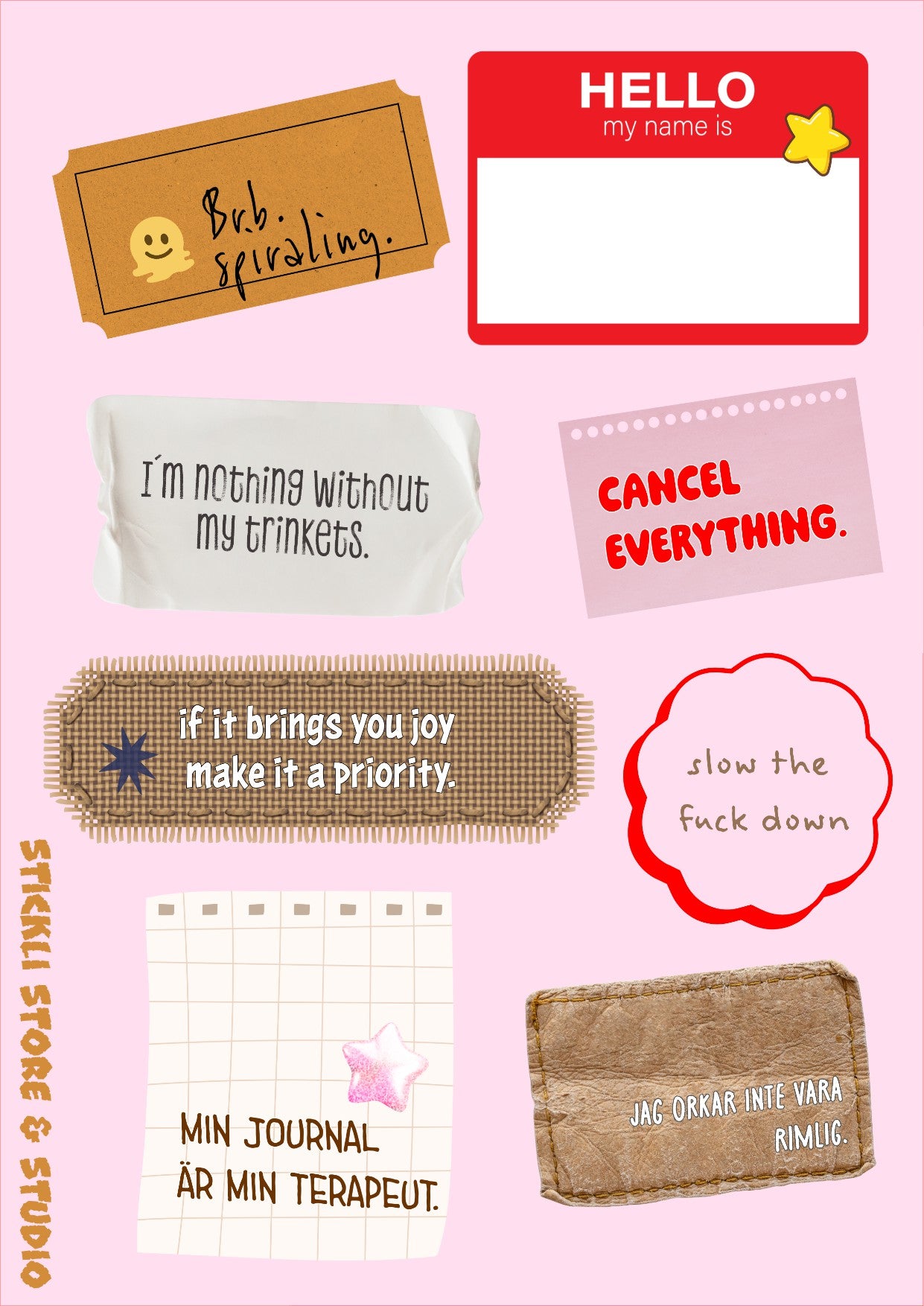 "Put a label on it" Stickersark