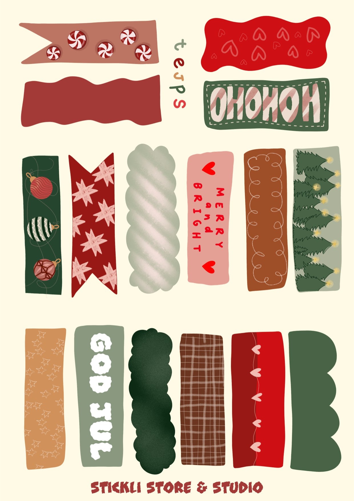 "Noël" Tejpstickers