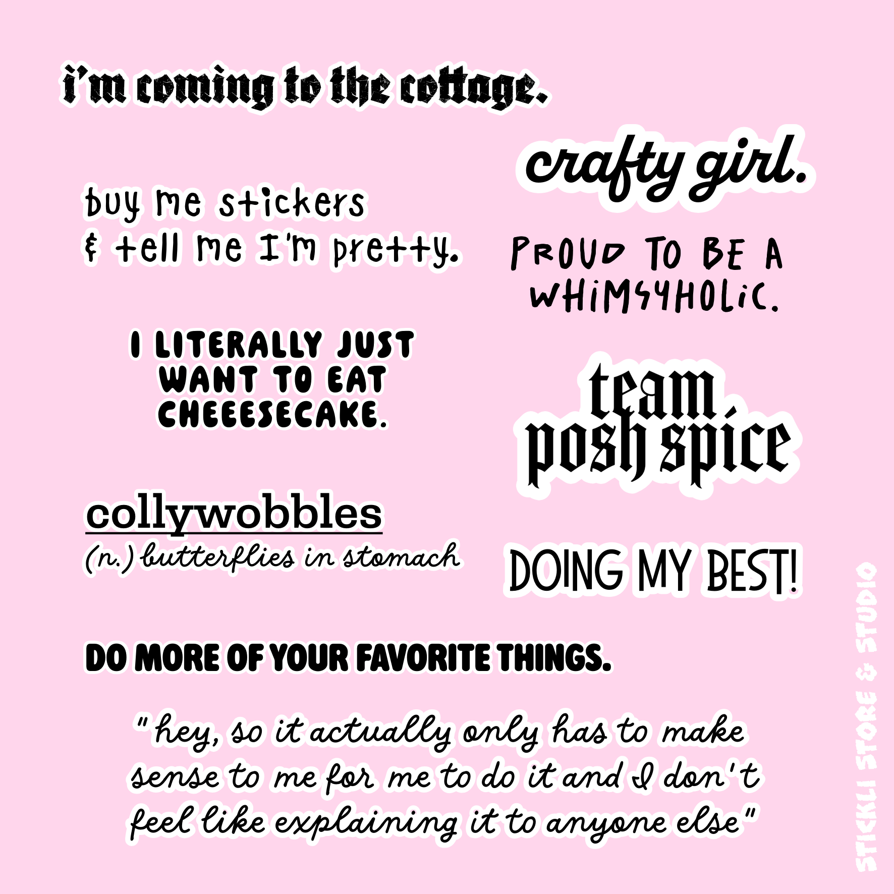 "365 Buttons" Mini Stickersark