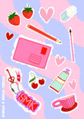 "Snail mail essentials" Stickersark